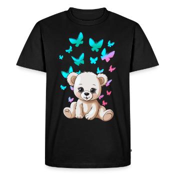 Teddy Teddy Bears Enfants Enfant Tout-petit Bébé Ours - T-shirt Premium bio Homme - noir - Devant - Nico (187cm)
