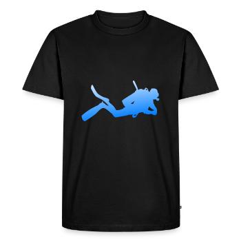 Diver - Men's Premium Organic T-Shirt - black - Front - Nico (187cm)