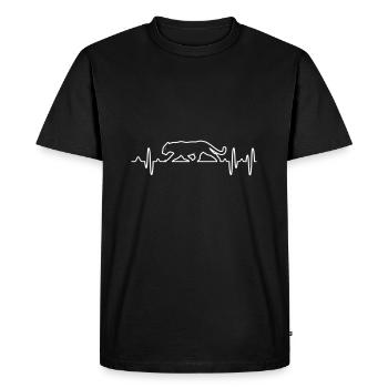panther - Men's Premium Organic T-Shirt - black - Front - Nico (187cm)