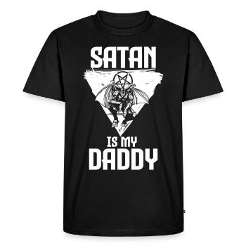 | satanisme Cadeaux satanistes satanistes de pentagramme - T-shirt Premium bio Homme - noir - Devant - Nico (187cm)
