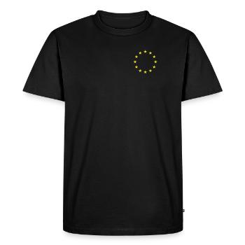 European Union | EU, EU flag, Europe, Euro - Men's Premium Organic T-Shirt - black - Front - Nico (187cm)