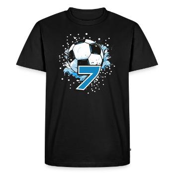 Soccer Kids Soccer Boy - Men's Premium Organic T-Shirt - black - Front - Nico (187cm)