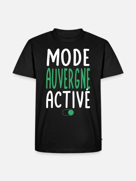 Mode Auvergne Activé - Idée Cadeau - T-shirt Premium bio Homme - noir