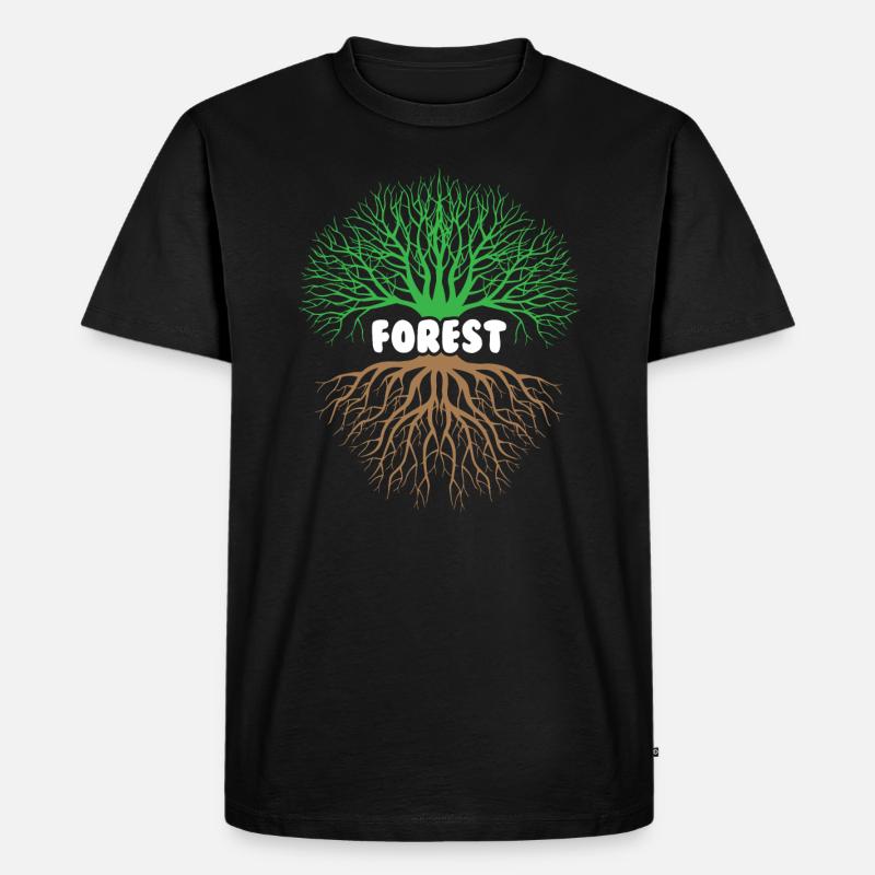 Save Forest Environmental Lover - Männer Premium Bio T-Shirt - Schwarz