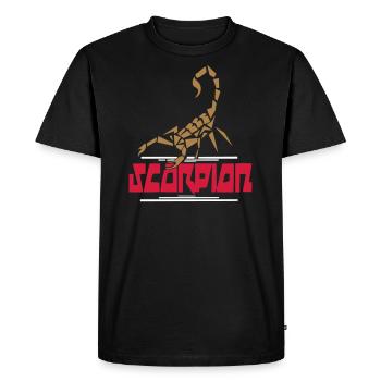 scorpion - Men's Premium Organic T-Shirt - black - Front - Nico (187cm)