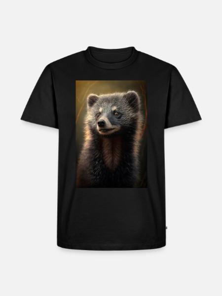 Binturong Maron Bjørn Dyr Cool - Herre Premium økologisk T-shirt - sort