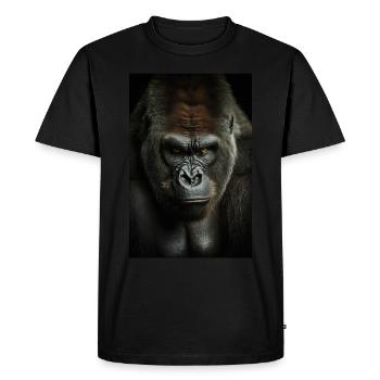 Gorilla Monkey Cool - T-shirt Premium bio Homme - noir - Devant - Nico (187cm)