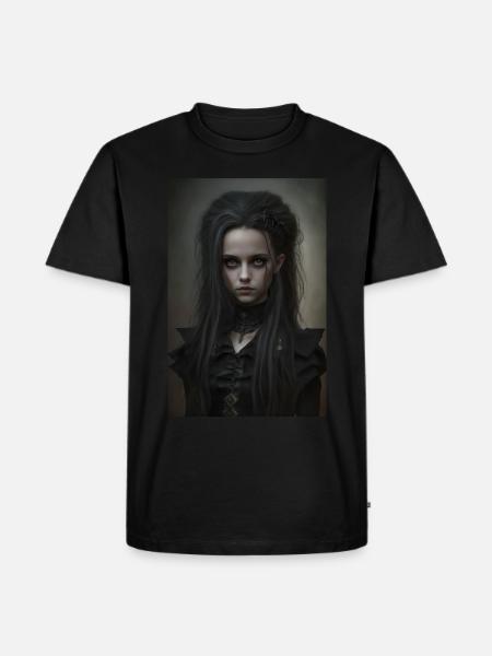 Gothique Mädchen Goth Fille - T-shirt Premium bio Homme - noir