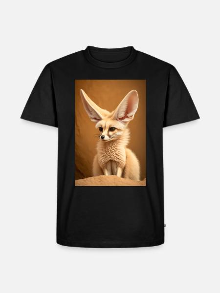 Fennec Desert Fox Animal Africa - Men's Premium Organic T-Shirt - black