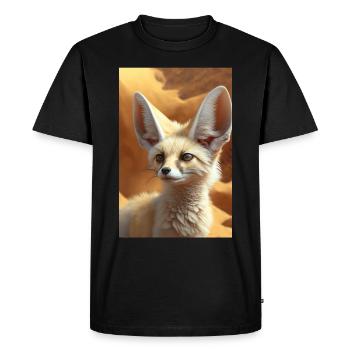 Fennec Desert Fox Safari - Men's Premium Organic T-Shirt - black - Front - Nico (187cm)