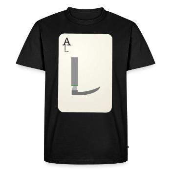 Anesthésiste carte de jeu Médecins Secours - T-shirt Premium bio Homme - noir - Devant - Nico (187cm)