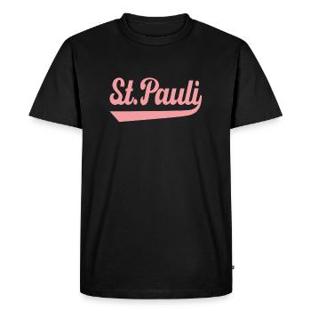 St Pauli Hambourg - T-shirt Premium bio Homme - noir - Devant - Nico (187cm)