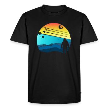 Cadeau de la journée de science-fiction de la Terre avec la NASA - T-shirt Premium bio Homme - noir - Devant - Nico (187cm)
