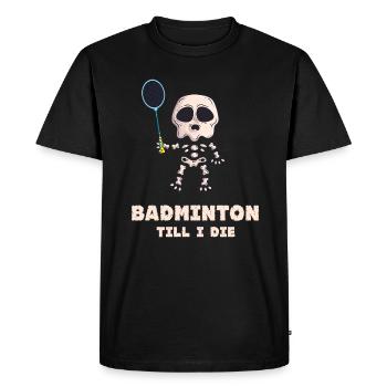 badminton badminton player badminton badminton badminton - Men's Premium Organic T-Shirt - black - Front - Nico (187cm)