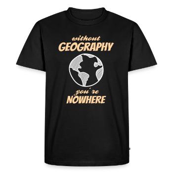 Vous avez perdu la place - T-shirt Premium bio Homme - noir - Devant - Nico (187cm)