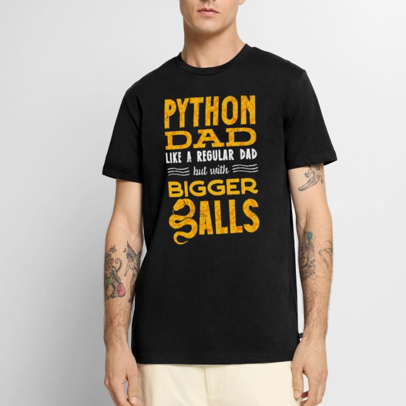 Banana Ball Python Herpetologist Python dad Männer Premium Bio T-Shirt