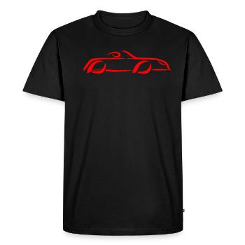 Cabrio - red - Männer Premium Bio T-Shirt - Schwarz - Vorne - Nico (187cm)