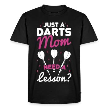 Darter Mom - Do You Need a Lesson - Men's Premium Organic T-Shirt - black - Front - Nico (187cm)