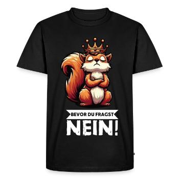 Before You Ask Squirrel Squirrel Rodents - Men's Premium Organic T-Shirt - black - Front - Nico (187cm)