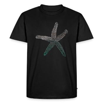 starfish - Men's Premium Organic T-Shirt - black - Front - Nico (187cm)