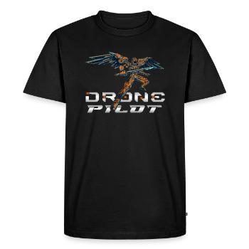 Drone Drones Drone Flight Drone Pilot - T-shirt Premium bio Homme - noir - Devant - Nico (187cm)