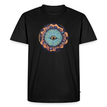 Ra - T-shirt Premium bio Homme - noir - Devant - Nico (187cm)
