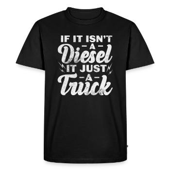 S’il ne s’agit pas d’un diesel, il s’agit simplement d’un camion - T-shirt Premium bio Homme - noir - Devant - Nico (187cm)