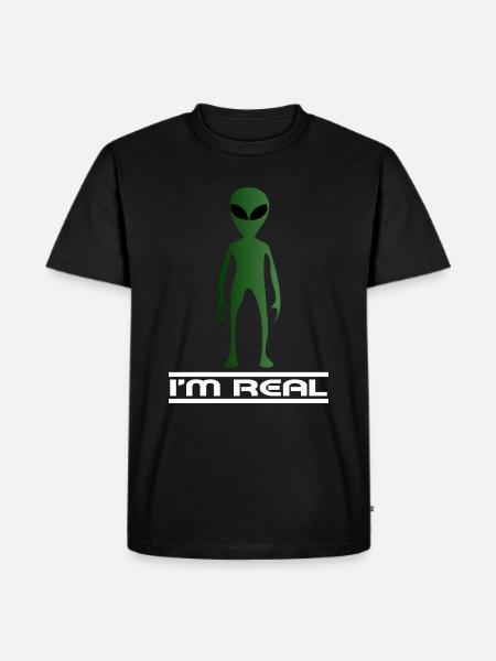 Aliens universe space aliens - Men's Premium Organic T-Shirt - black