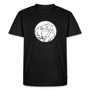 Ampsud logo - Men's Premium Organic T-Shirt - black - Front - Nico (187cm)