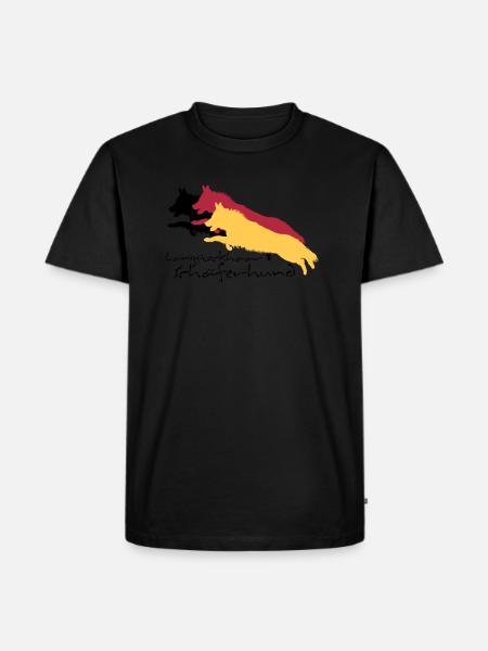 langstockhaar schäferhund - Männer Premium Bio T-Shirt - 