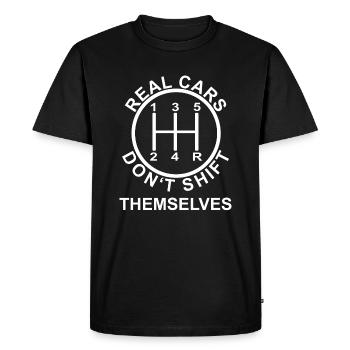 Real Cars Shift Themselves - T-shirt Premium bio Homme - noir - Devant - Nico (187cm)