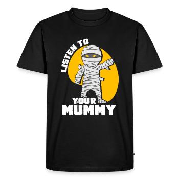 Momies effrayantes de maman - T-shirt Premium bio Homme - noir - Devant - Nico (187cm)