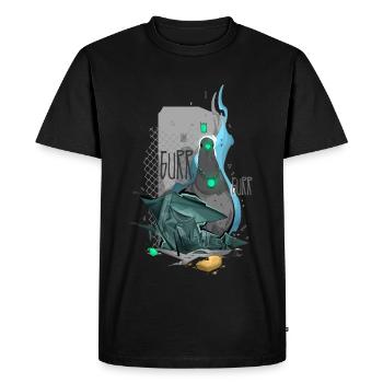 Pigeon - T-shirt Premium bio Homme - noir - Devant - Nico (187cm)