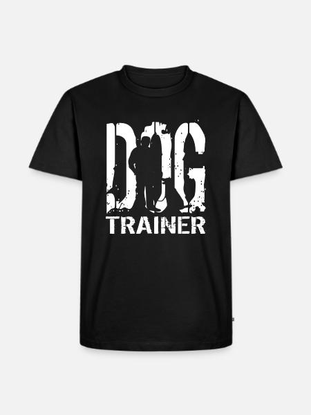 Hundetrainer Hundeschule - Männer Premium Bio T-Shirt - Schwarz
