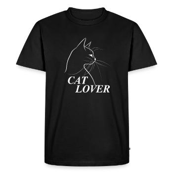 Katze Katzen Cat Cats Lover - Men's Premium Organic T-Shirt - black - Front - Nico (187cm)