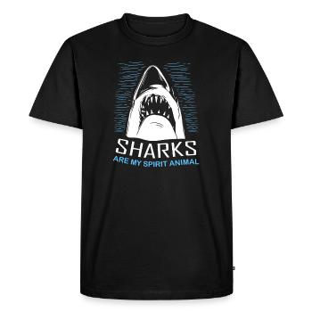 Sharks Are My Spirit Animal Taucher Tauchen - T-shirt Premium bio Homme - noir - Devant - Nico (187cm)
