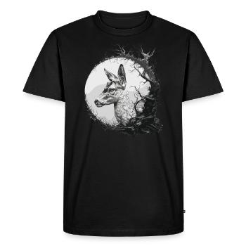 Chasse Chasseur Motif Chevreuil Chasse - T-shirt Premium bio Homme - noir - Devant - Nico (187cm)