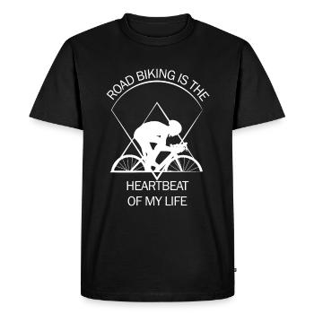 Coureur - T-shirt Premium bio Homme - noir - Devant - Nico (187cm)