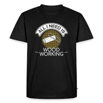 Cadeau de la scierie Woodhouse Handyman Treehouse - T-shirt Premium bio Homme - noir - Devant - Nico (187cm)