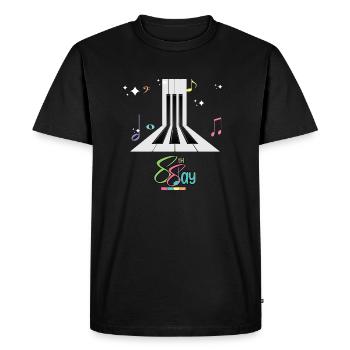 Journée du piano - 28.3.2024 88e jour - T-shirt Premium bio Homme - noir - Devant - Nico (187cm)