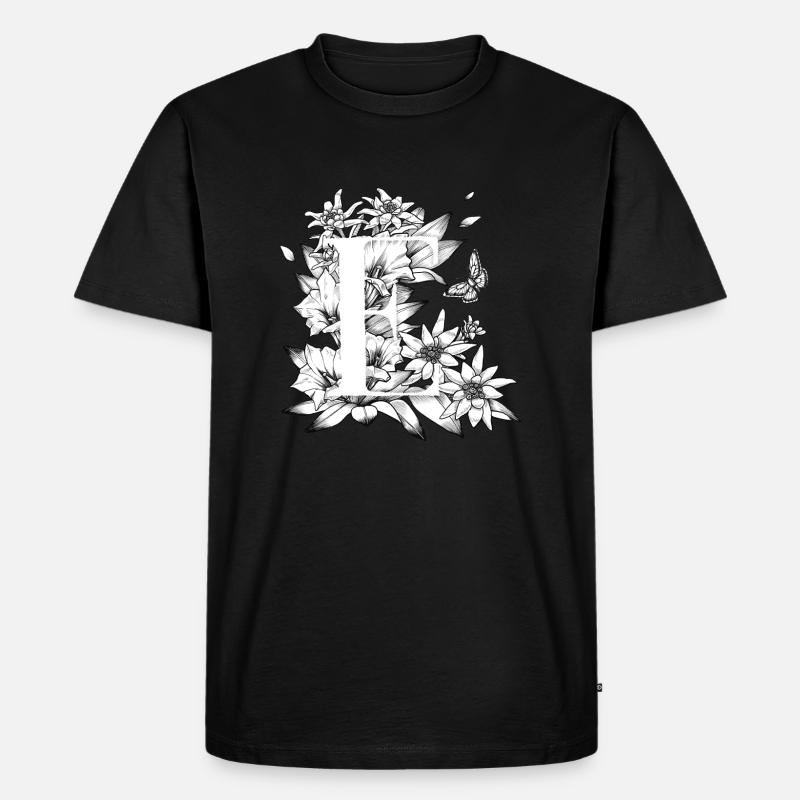 Initiale E - Männer Premium Bio T-Shirt - undefined