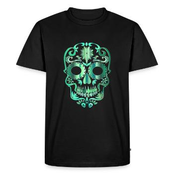 Skull - Men's Premium Organic T-Shirt - black - Front - Nico (187cm)