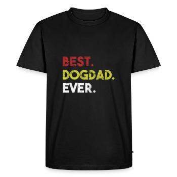 Meilleur Dogdad Ever Dog Dad Dog Lover - T-shirt Premium bio Homme - noir - Devant - Nico (187cm)