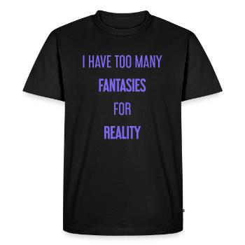 Fantasmes pour la réalité - C’est là que la magie est créée! - T-shirt Premium bio Homme - noir - Devant - Nico (187cm)