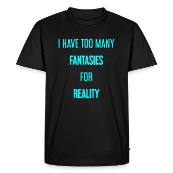 Fantasmes pour la réalité - C’est là que la magie est créée! - T-shirt Premium bio Homme - noir - Devant - Nico (187cm)