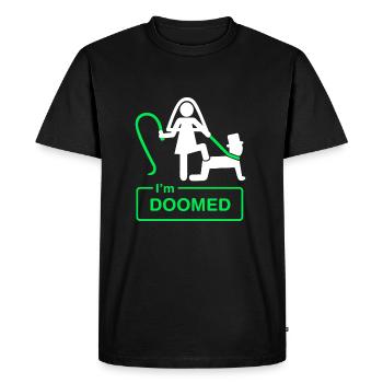 Bachelorette Party Groom Shirt I'm at the A. - Men's Premium Organic T-Shirt - black - Front - Nico (187cm)