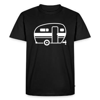 Caravane - T-shirt Premium bio Homme - noir - Devant - Nico (187cm)