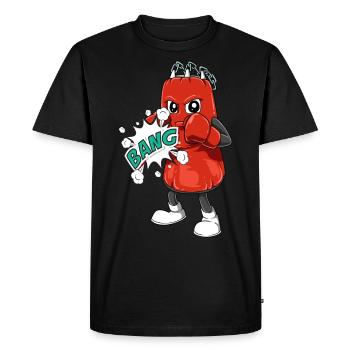Boxe boxe boxe boxe de boxe de boxe pour un - T-shirt Premium bio Homme - noir - Devant - Nico (187cm)