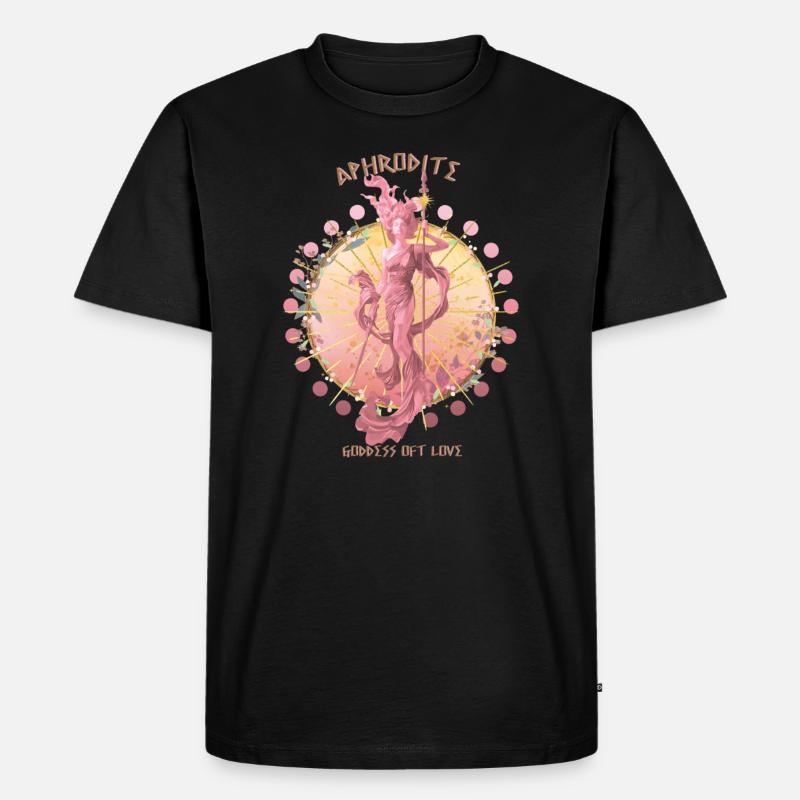 Afrodite Dea dell'Amore Mitologia greca - Maglietta ecologica premium da uomo - nero
