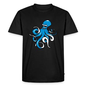 Squid oktopus evil dangerous sunglasses - Men's Premium Organic T-Shirt - black - Front - Nico (187cm)